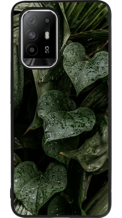 Coque OPPO F19 Pro+ - Silicone rigide noir Spring 23 fresh plants