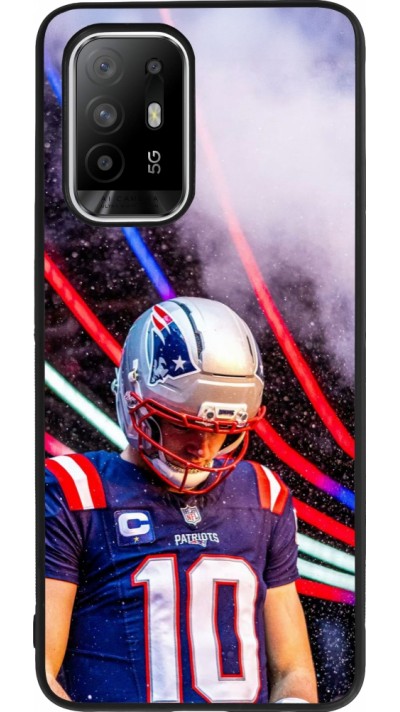 Coque OPPO F19 Pro+ - Silicone rigide noir Super Bowl 26 Patriots 3