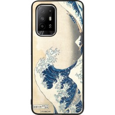 Coque OPPO F19 Pro+ - Silicone rigide noir Tableau art - La Grande Vague de Kanagawa - Hokusai