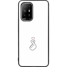 OPPO F19 Pro+ Case Hülle - Silikon schwarz Valentine 2024 heat by Millennials