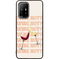 Coque OPPO F19 Pro+ - Silicone rigide noir Wine not