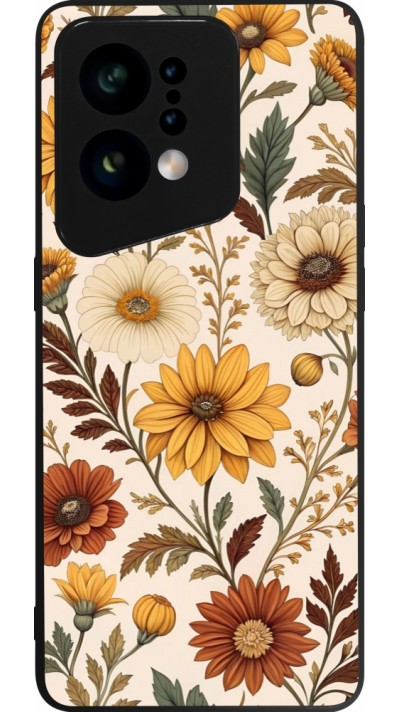 OPPO Find X5 Case Hülle - Silikon schwarz Autumn 25 Flower pattern OPPO Find X5 Case Hülle - Silikon schwarz Autumn 25 Flower pattern