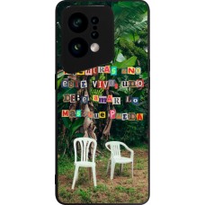 Coque OPPO Find X5 - Silicone rigide noir Chairs DTMF