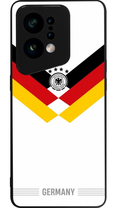 Coque OPPO Find X5 - Silicone rigide noir Maillot de football Allemagne 2026 personnalisable