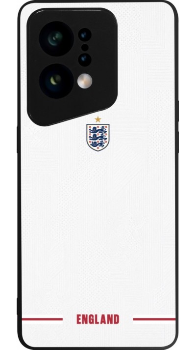 Coque OPPO Find X5 - Silicone rigide noir Maillot de football Angleterre 2026 personnalisable