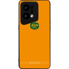 Coque OPPO Find X5 - Silicone rigide noir Maillot de football Australie 2026 personnalisable