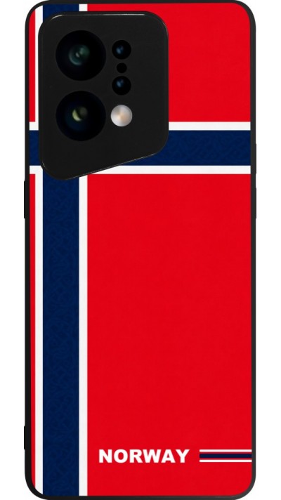 Coque OPPO Find X5 - Silicone rigide noir Maillot de football Norvège 2026 personnalisable