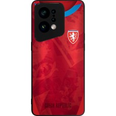 OPPO Find X5 Case Hülle - Silikon schwarz Tschechische Republik personalisierbares Fussballtrikot
