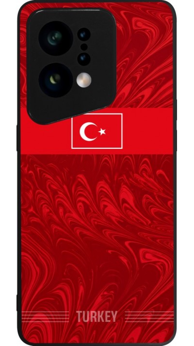 Coque OPPO Find X5 - Silicone rigide noir Maillot de football Turquie 2026 personnalisable