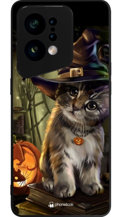 OPPO Find X5 Case Hülle - Silikon schwarz Halloween 21 Witch cat OPPO Find X5 Case Hülle - Silikon schwarz Halloween 21 Witch cat