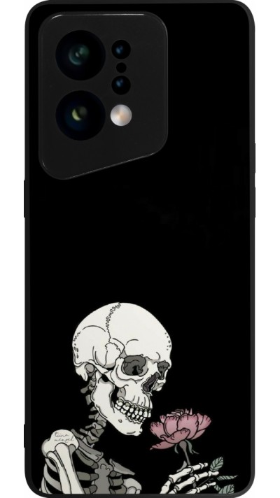 OPPO Find X5 Case Hülle - Silikon schwarz Halloween 2023 rose and skeleton OPPO Find X5 Case Hülle - Silikon schwarz Halloween 2023 rose and skeleton