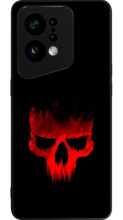 OPPO Find X5 Case Hülle - Silikon schwarz Halloween 2023 scary skull OPPO Find X5 Case Hülle - Silikon schwarz Halloween 2023 scary skull