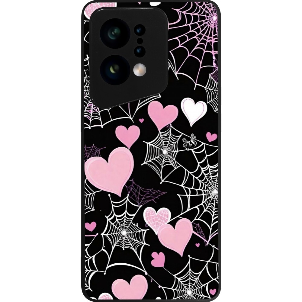 OPPO Find X5 Case Hülle - Silikon schwarz Halloween 2024 girly