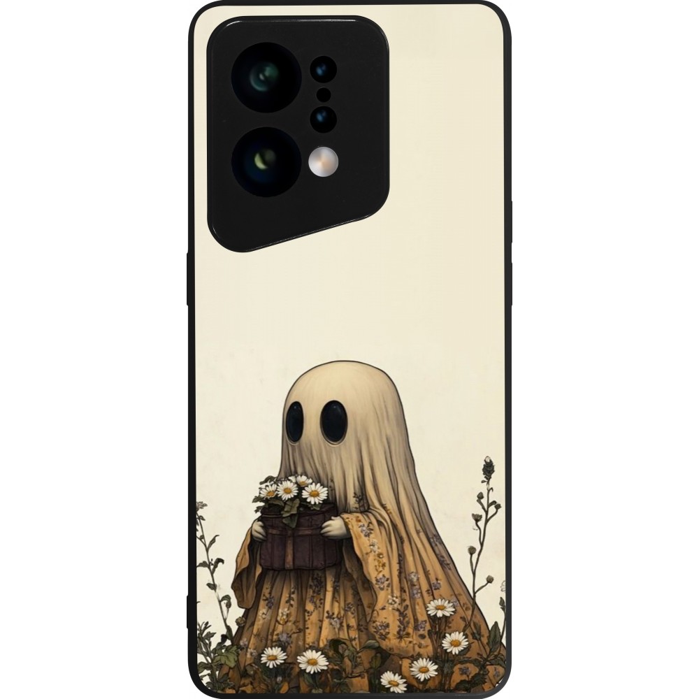 OPPO Find X5 Case Hülle - Silikon schwarz Halloween 2025 Ghost gardener