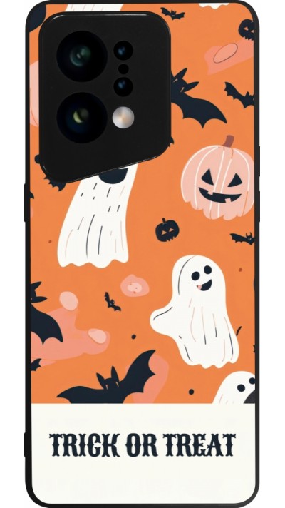OPPO Find X5 Case Hülle - Silikon schwarz Halloween 2025 Trick treat OPPO Find X5 Case Hülle - Silikon schwarz Halloween 2025 Trick treat