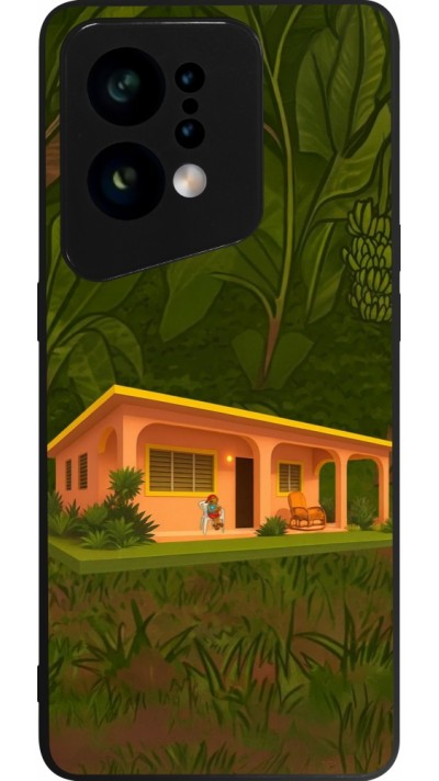 OPPO Find X5 Case Hülle - Silikon schwarz Benitos house DTMF