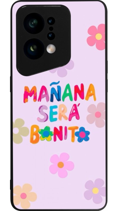 OPPO Find X5 Case Hülle - Silikon schwarz Karol G Manana sera bonito