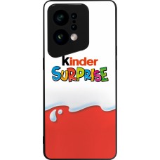 Coque OPPO Find X5 - Silicone rigide noir Kinder Surprise