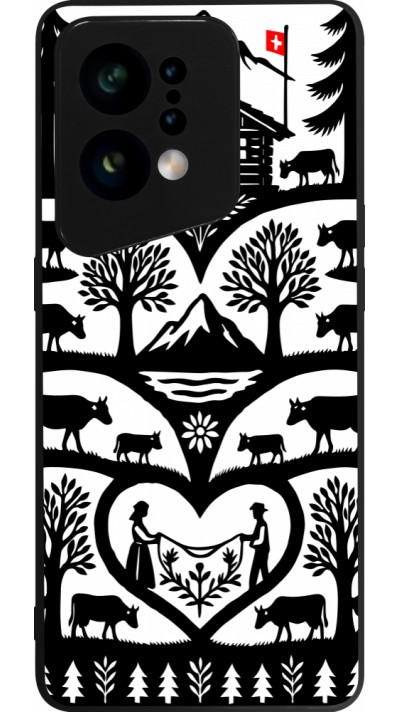 Coque OPPO Find X5 - Silicone rigide noir Poya Suisse 2