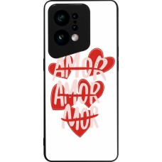Coque OPPO Find X5 - Silicone rigide noir Saint Valentines Day 26 Amor