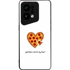 OPPO Find X5 Case Hülle - Silikon schwarz Saint Valentines Day 26 You have my pizza heart