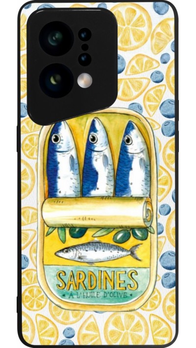 OPPO Find X5 Case Hülle - Silikon schwarz Sardines in oil 2026