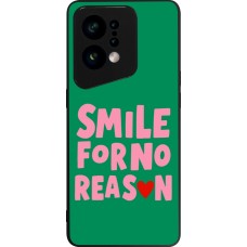 Coque OPPO Find X5 - Silicone rigide noir Smile for no reason 2026
