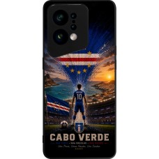 Coque OPPO Find X5 - Silicone rigide noir Football Cap-Vert splash 2026
