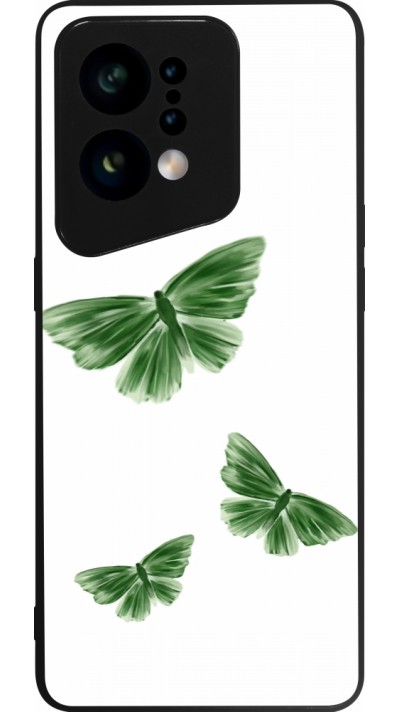 OPPO Find X5 Case Hülle - Silikon schwarz Butterflies Spring 2026