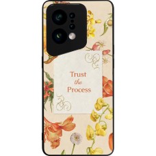 OPPO Find X5 Case Hülle - Silikon schwarz Trust the process Spring 2026