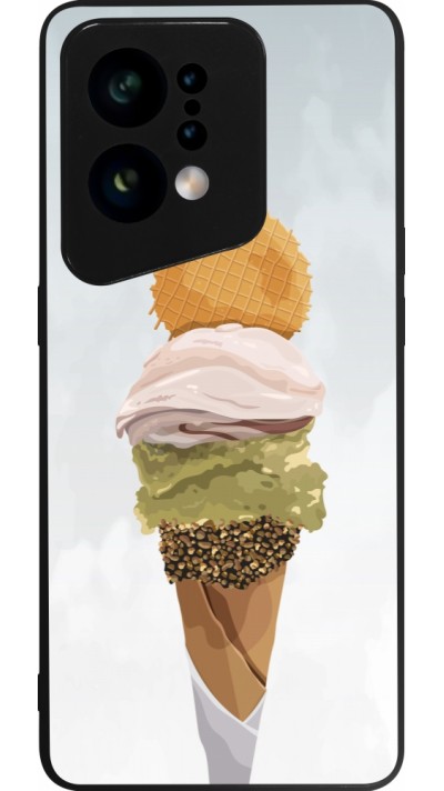 Coque OPPO Find X5 - Silicone rigide noir Summer 2025 Cornet