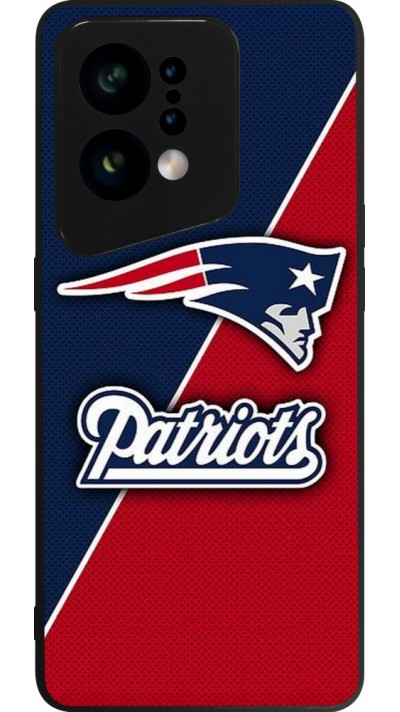 Coque OPPO Find X5 - Silicone rigide noir Super Bowl 26 Patriots 1