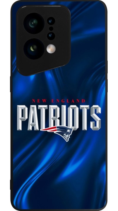 Coque OPPO Find X5 - Silicone rigide noir Super Bowl 26 Patriots 2