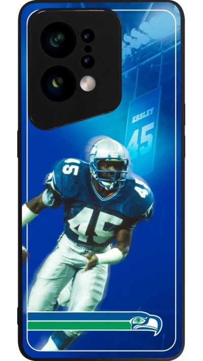 Coque OPPO Find X5 - Silicone rigide noir Super Bowl 26 Seattle 1