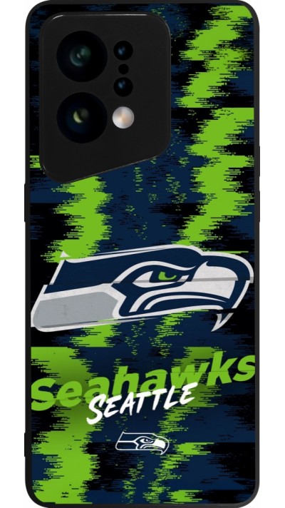 Coque OPPO Find X5 - Silicone rigide noir Super Bowl 26 Seattle 2