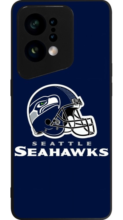 Coque OPPO Find X5 - Silicone rigide noir Super Bowl 26 Seattle 3
