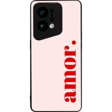 OPPO Find X5 Case Hülle - Silikon schwarz Valentine 2024 amor