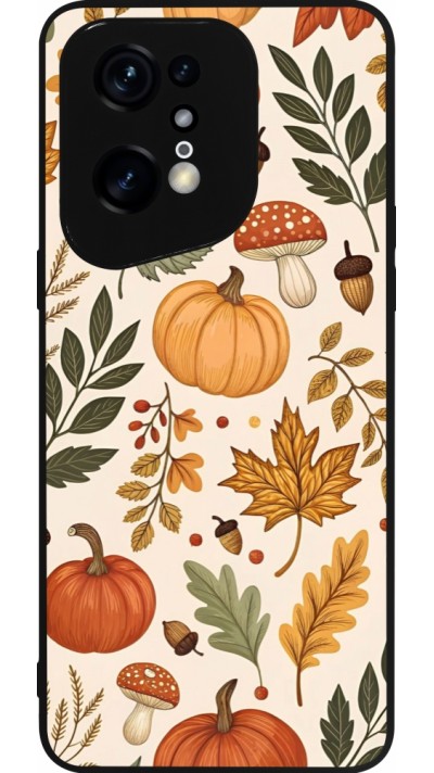 Coque OPPO Find X5 Pro - Silicone rigide noir Autumn 25 Autumn pattern