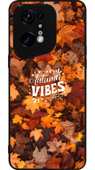 Coque OPPO Find X5 Pro - Silicone rigide noir Autumn 25 Autumn vibes