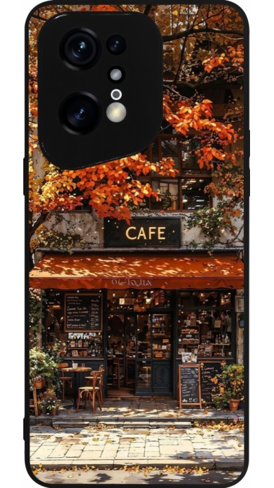 Coque OPPO Find X5 Pro - Silicone rigide noir Autumn 25 Coffee shop