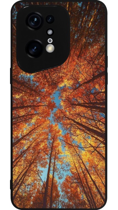 Coque OPPO Find X5 Pro - Silicone rigide noir Autumn 25 Trees