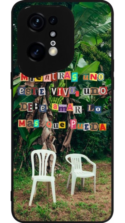 Coque OPPO Find X5 Pro - Silicone rigide noir Chairs DTMF