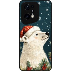 OPPO Find X5 Pro Case Hülle - Silikon schwarz Christmas 25 Bear