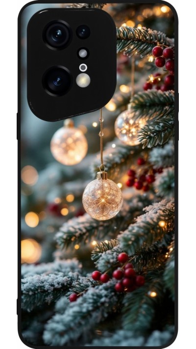 Coque OPPO Find X5 Pro - Silicone rigide noir Christmas 25 Xmas Decorated Tree