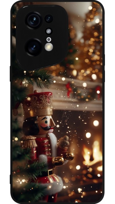 Coque OPPO Find X5 Pro - Silicone rigide noir Christmas 25 Xmas Nutcracker