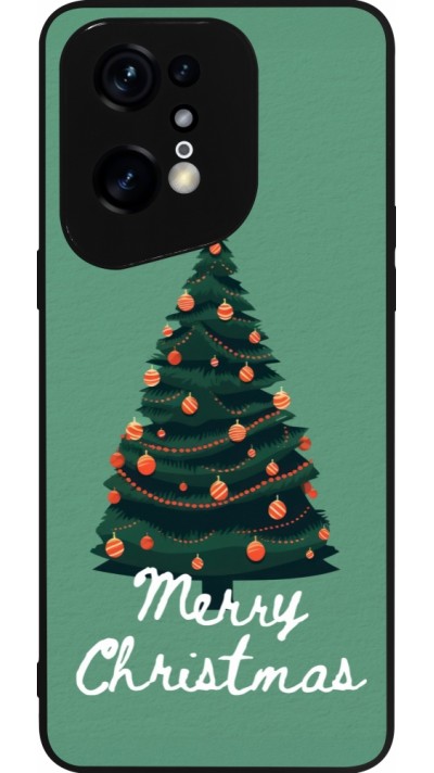 Coque OPPO Find X5 Pro - Silicone rigide noir Christmas 25 Xmas Tree