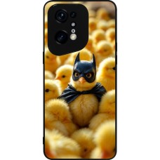 Coque OPPO Find X5 Pro - Silicone rigide noir Easter 2026 Chicken Batman