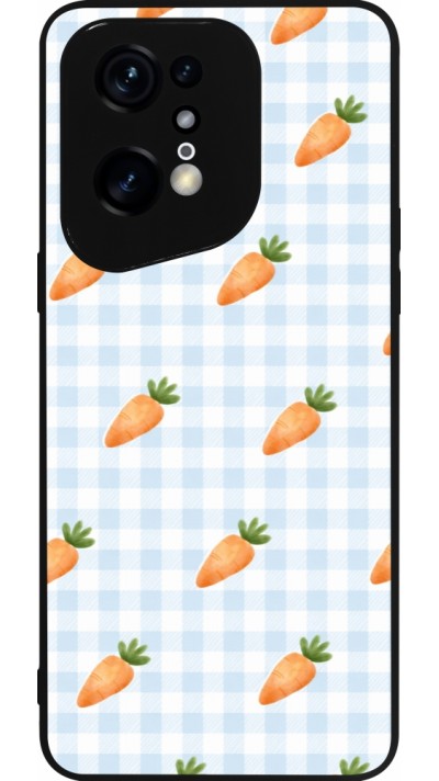 Coque OPPO Find X5 Pro - Silicone rigide noir Easter 2026 Pattern carrots