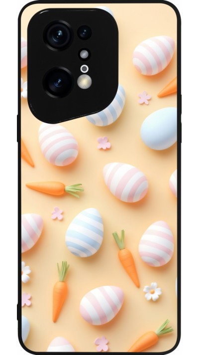 Coque OPPO Find X5 Pro - Silicone rigide noir Easter 2026 Pattern Easter