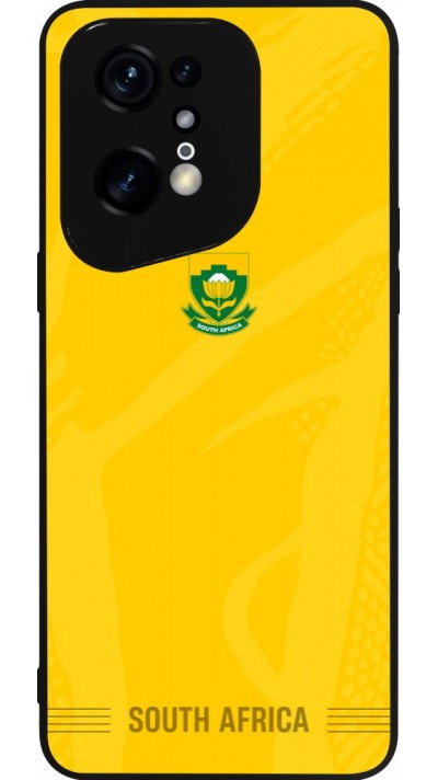Coque OPPO Find X5 Pro - Silicone rigide noir Maillot de football Afrique du Sud 2026 personnalisable